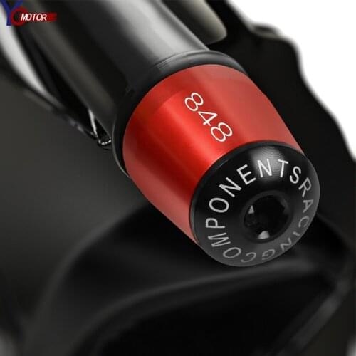 New Handle Bar End Grips Cap For Ducati 848 848 EVO 2007-2013 2012 2011 2010 CNC Accessories Aluminum Motorcycle Hand Bar Ends