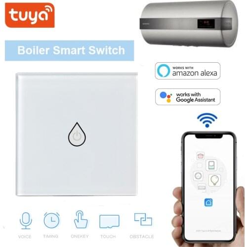 Doingwell TUYA Smart Life WiFi Boiler Water Heater Switch NEW 3000W Voice Remote Control Touch Panel Timer Alexa Echo Dot