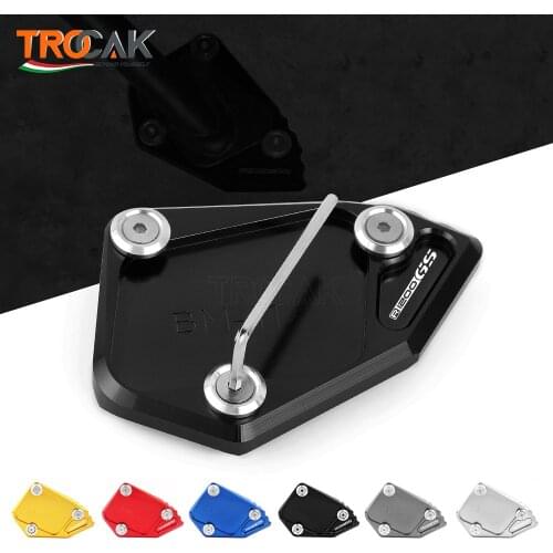 LOGO For BMW R 1200 GS 2007-2012 R 1200 ADV 2008 2009 2010 2011 2012 Motorcycle CNC Aluminum Side Stand Enlarge Kickstand parts