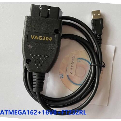 VAG COM 20.4.1 VAGCOM 20.4.2 hex Can USB Interface FOR VW AUDI Skoda Seat VAG 19.6.2 Czech English ATMEGA162+16V8+FT232RL