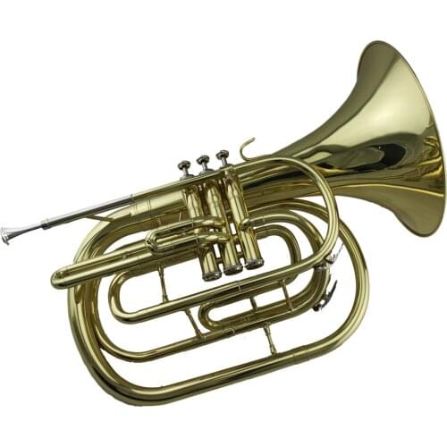 Popular grade gold lacquer Marching French horn Tone Bb