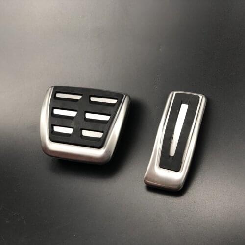 RHD No Drilling For Audi Q7 A4 A5 S4 B9 8W 2017-19 / Porsche Macan 2018-2021 Car Fuel Gas Brake Pedal Pad Cover Right Hand Drive