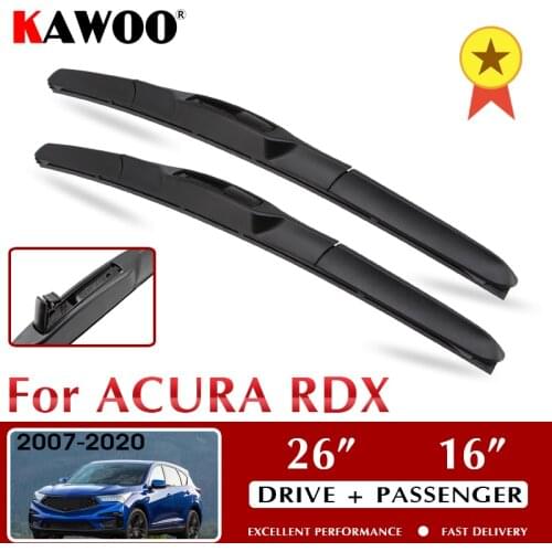 KAWOO Car Wiper Blade Windshield Blades for Acura RDX 26"+16" Year Form 2007 To 2020 Auto Accessories Fit U Hook Arm LHD/RHD