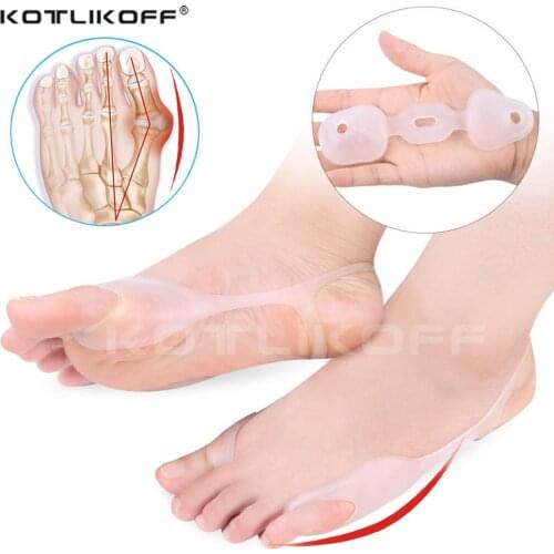 Silicone Insole Hallux Valgus Toe Separator Correction Set Foot Relieve Toe Correction Pads Shoe Accessories Elastic Breathable