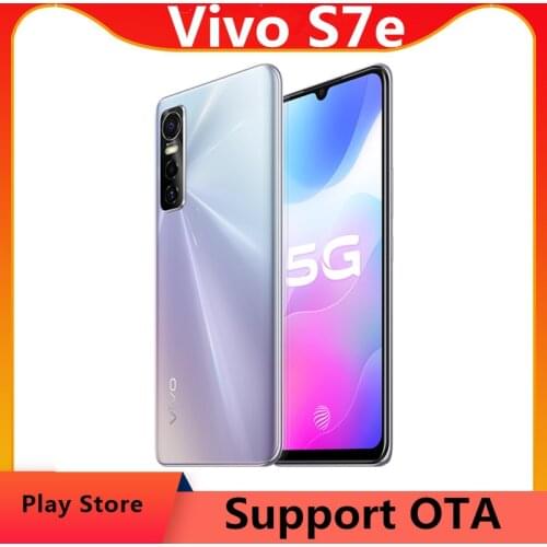 DHL Fast Delivery Vivo S7e 5G Cell Phone 6.44" AMOLED 64.0MP 33W Super Charger Face ID Screen Fingerprint Dimensity 800U OTA