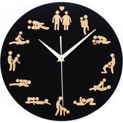Special Offer Creative Wall Clock Sexy Bedroom Mute Clock Male Clock Wall Decoration Wall Clock Quartz Wall Clock 2019
