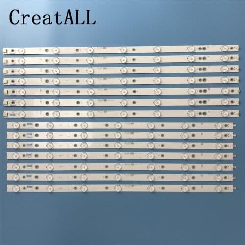 LED backlight strip 14 lamp for Philips 55"TV 55PFF5701/T3 LB55072 55PUS6501/12 TPT550U2 EQLSHA.G GJ-2K16-550-D714-V4-L TPT550J1