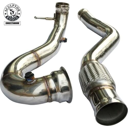 Turbo Catless Downpipe Exhaust for Benz for AMG A45 cla45 3inch K8-DP231