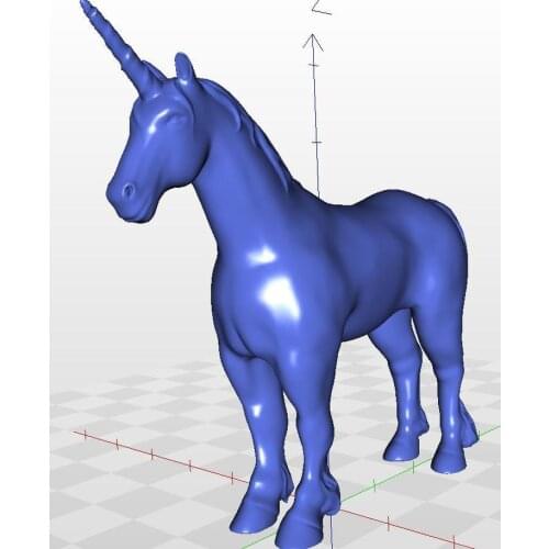 Unicorn_1 full 3d model for cnc in STL file