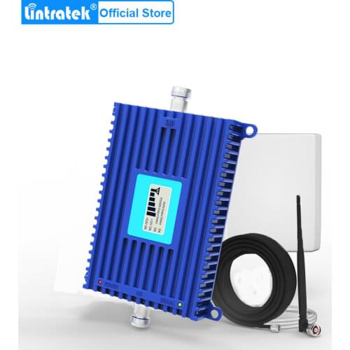 Lintratek 4G signal booster B20 LTE 800mhz mobile phone signal 4g amplifier 70dB LCD amplificador señal 4g antenna set