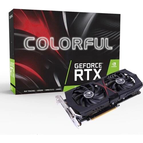 Colorful GeForce RTX 2070 Gaming GT 8GB GDDR6 TU106 Chip 2304 CUDA Gaming Video Graphics Card 1620Mhz Boost Clock 256bit Nvidia