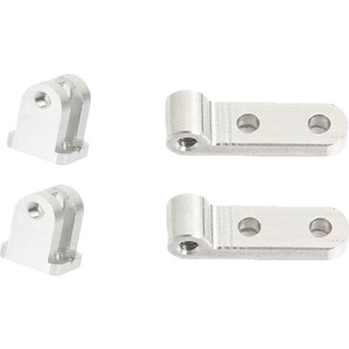 For WPL D12 RC Car Upgrades Parts Metal Front & Rear Shock Absorber Damper Mount Fixed Seat Modification Accessories