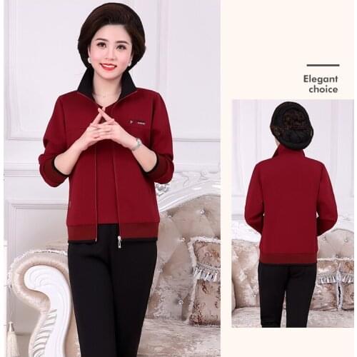 Cotton Women 3 Piece Set Autumn Winter Clothes 2021 Jacket Short Sleeve T-shirt Pants Jogging Suit Womens Sets Couple models