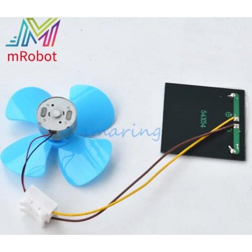 2PCS Solar Test Suite DIY Solar Fan Learning For Children Technology Model Parts Toy Accessories