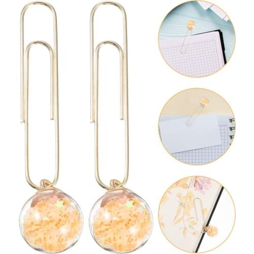 5pcs Lovely Paper Clip Creative Office School Document Organizing Paper Clips