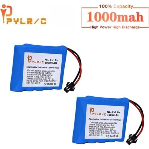 6v 1000mah Rechargeable Battery For Rc toys Cars Tanks Robots Gun AA NI-CD Battery 6v Battery Pack For Rc Boats With SM Plug