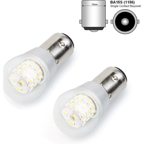 2X1156 LED P21W Ba15s S25 Car Light Auto Vehicle Reverse Turning Clearance Bulb Lamp DRL 39 3014SMD White/red/Yellow 12V/24v