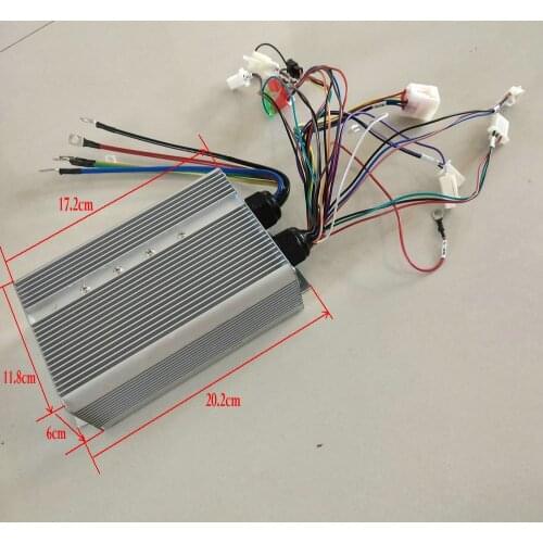 Large power square wave controller 48v60v72v50A800W1500W2000W 18mosfet for electric bike scooter pedal scoot motorcycle tricycle