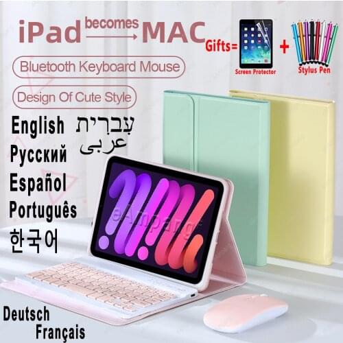 For Apple IPad mini 5 Keyboard Mouse Case for Apple iPad mini4 5 3.0 Bluettooth Keyboard