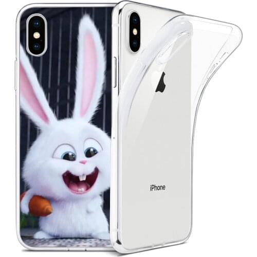 Chenel secret Pet cute rabbit bunny Luxury Unique TPU Phone Case for iPhone 8 7 6 6S Plus X XS MAX 5 5S SE XR 11 Cover