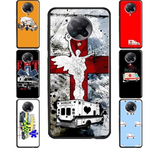 EMT EMS Ambulance Case For Xiaomi Mi Note 10 Lite Pro Mi 9 9T Pro Mi 10 Ultra A3 Mi POCO F2 Pro X3 F1 Cover