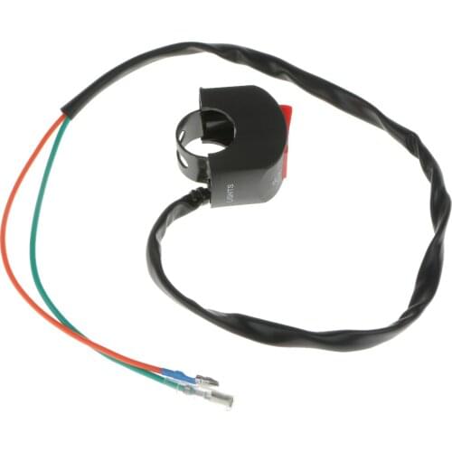 Black Motorcycle Fog Light Switch 7/8'' Handlebar 12V DC Electrical System Pack of 1