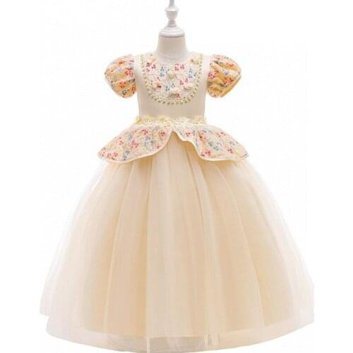 Kids Clothes Christmas 2020 Lolita Dress Kids Dresses For Girls Sweet Princess Dress Lace Girl Prom Dress Childrens Clothing