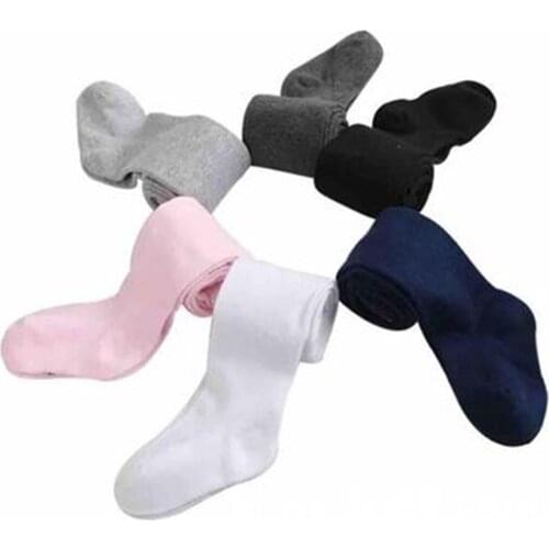 Kids Girls Panty-Hose Solid Color High Waist Pantihose Leggings for Toddler Girls