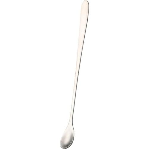 Long Handle Stainless Steel Stirring Spoon Mixing Coffee Drinks Tea