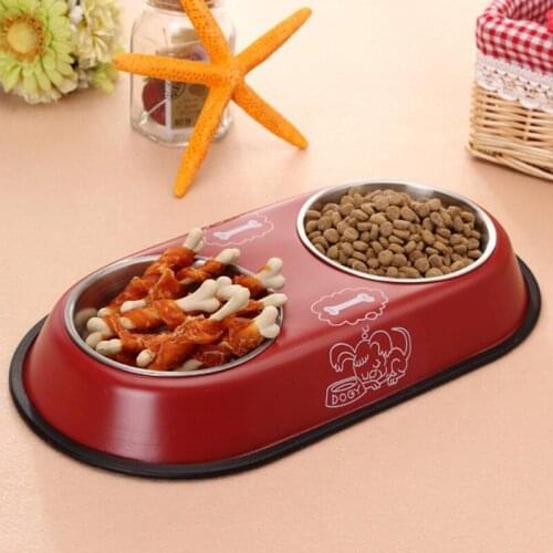 Pet Cat Dog Food Bowl Stainless Steel Goods for Dogs Water Chihuahua Cat Pets Food Container Schnauzer Accessories Pet Supplies