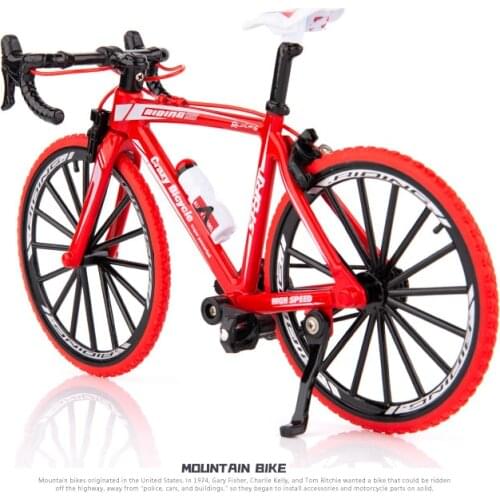 1: 10 simulation folding mountain bike male and female alloy truck bicycle model parent child bicycle accessories