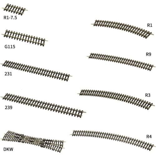 HO Scale Rail Railway Layout Track Universal Train Track Scene Game Model Essential Accessories Childrens Toys