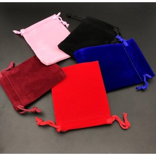 7 x 9 cm Fashion Jewelry Pouches Bags Velvet Drawstring Bags wholesale
