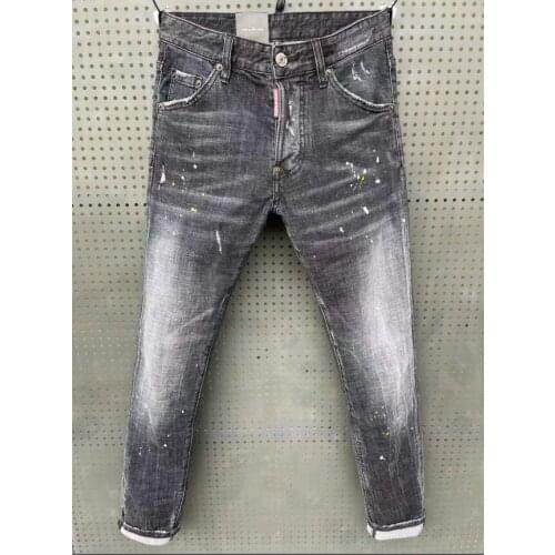 Authentic DSQUARED2-men and women 2021 summer banquet men jeans pants DSQ063
