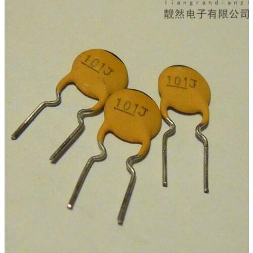 Original new 100% 100pf (J) 100V ofc hifi coupled correction capacitance of non-inductive silver porcelain (Inductor)