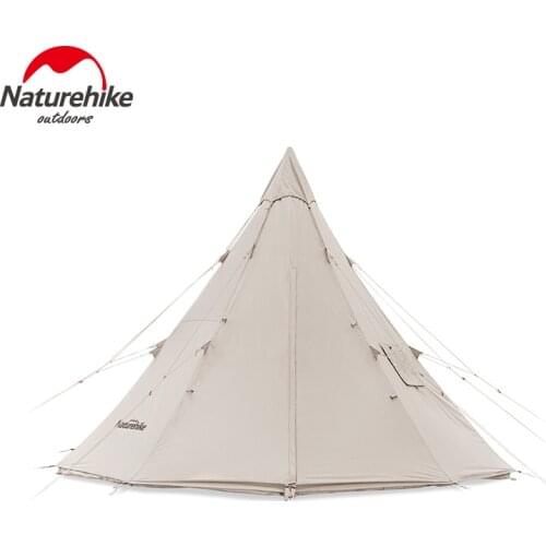 Naturehike Glamping Series Profound 9.6 Large Space Outdoor Windproof Sunscreen Teepee Pyramid Cotton Camping Tent