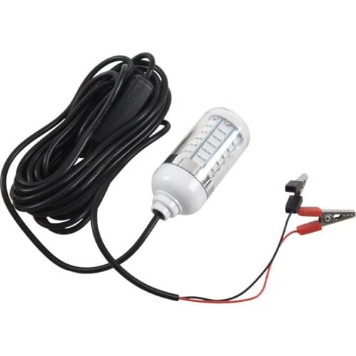 12V LED Green Underwater Submersible Night Fishing Light Crappie Shad Squid Boat Fishing Light