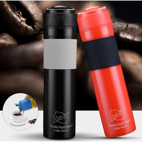 Portable Coffee Maker Coffe Express Portatil Insulated French Press Coffee Maker Outdoor Travel Mug Water Tea Bottle