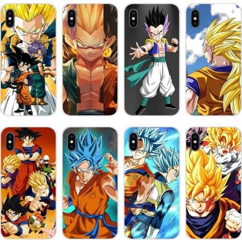 For Samsung A71 A70 A60 A51 A50 A41 A40 A31 A30 A20E A21S A12 A10 M30 Transparent TPU Case Dragons DBZ Ball z super Goten Trunks