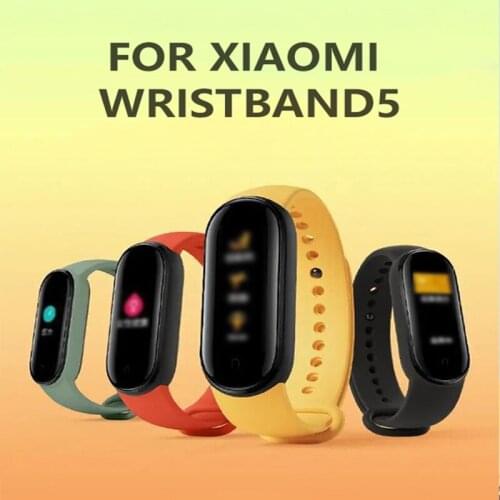 Strap For Xiaomi Mi Band 5 Sport Wristband Silicone Bracelet Mi Band 5 Replacement Straps For Mi Band 5 Watch Band Accessories