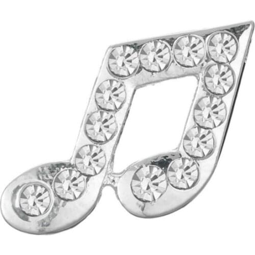 Rhinestone button 20*16mm for DIY Flat back Day decoration accessories 10PCS flatback music note rhinestone button(BTN-5611)