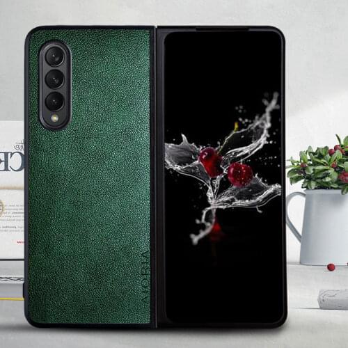 Luxury Phone Case for Samsung Galaxy Z Fold 3 slim premium PU leather Business Style Case Cover for Samsung Galaxy Z Fold3 5G