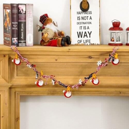 Christmas Tree Painted Resin Decoration Long String Christmas Decoration Number Plate Pendant Christmas Pendant Decoration Home