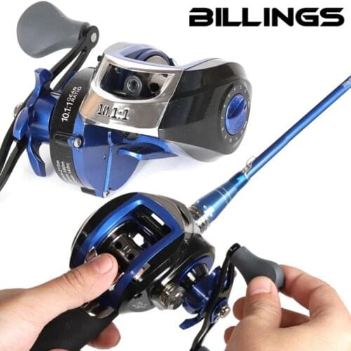 Q&L 8.1:1 Fishing reel Fishing reels Tricolor 8kg Max Darg low profile reel bait casting Baitcasting