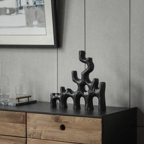 Modern Tree Branch Vine Shape Statue Resin Crafts Candle Holder New House Sales Office Dining Table Soft Decoration Ornaments