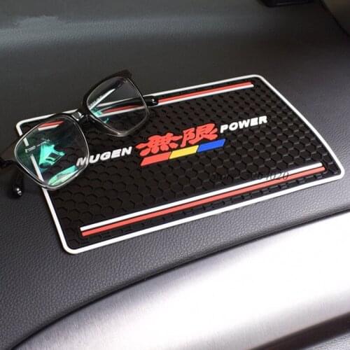 Car Styling PVC Non-slip Mat Phone Glasses Auto Anti-Slip Pad for Mugen Logo for Honda H-RV Nsx Pilot Fit CRZ Insight Spirior