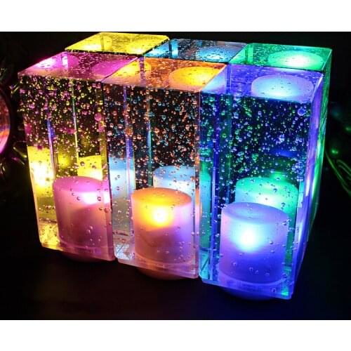 LED Charging Bar Crystal Table Lamp Restaurant Music Restaurant KTV Desk Lamp Living Room Colorful Night Lamp Bedroom Home Decor