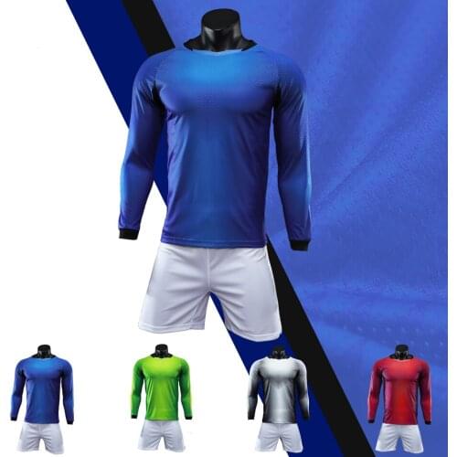 Thailand soccer jerseys 2018 2019 kids men football training suit blank long sleeve soccer jersey sets boys soccer team uniforms