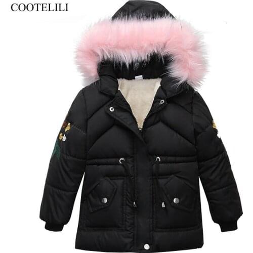 COOTELILI Warm Outerwear & Coats Winter Jacket For Girls Boys Children Winter Clothing Outerwear Coat Toddler Clothes