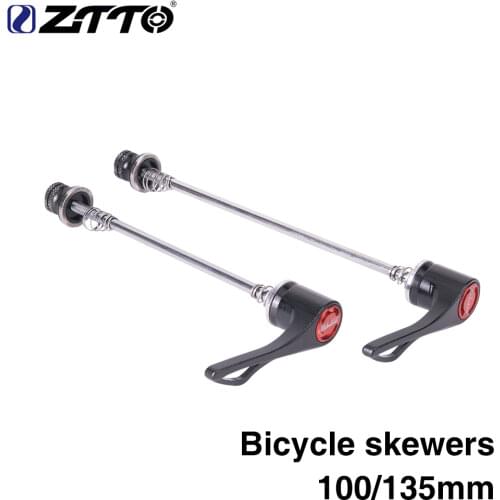 ZTTO 1 Pair Bicycle Screw in Skewers 9MM 5MM Quick Release Skewer QR 100 135 Reliable Axle for MTB Road Bike